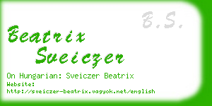 beatrix sveiczer business card